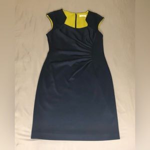Calvin Klein Sleeveless Blue Dress Size 8